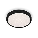 briloner leuchten - lampada da esterno, motivo a cielo stellato ip44, plafoniera led per esterni, 4000k bianco neutro, nero, 280x40 mm (dxh)