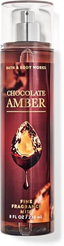Bath and Body Works Fine Body Fragrance Mist 8 Fluid Ounce (Chocolate Amber)