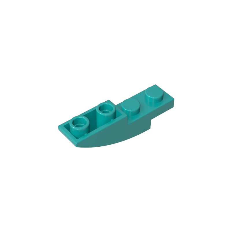 13547 Slope Curved 4x1 Inverted, Bright Bluish Green/Dark Turquoise, 50 PCS