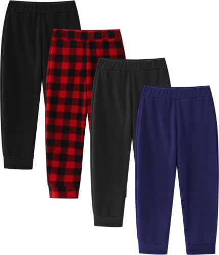 Image of Toddler Boys Warm Fleece Lined Microfleece Pants, 2-6 Years