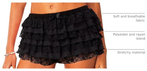 Image of Navneet Women Y2K Lolita Bloomers Lace Ruffle Booty Mini Shorts Sexy Coquette Boy Shorts