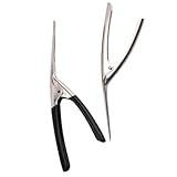 Angoily Pelador De Camarones Acero Inoxidable 304, Herramienta Práctica y Ligera para Pelar Gambas, Dispositivo Ergonómico para Cocina, Paquete De 2 Unidades para Uso Doméstico y Profesional