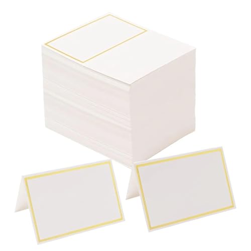 Carte de lieu et nom en or pour décoration de table anniversaire et fête - 200 pièces
