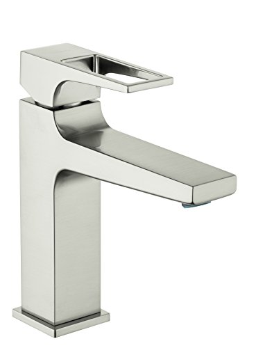 hansgrohe Metropol Modern Low Flow Water Saving 1-Handle 1 7-inch Tall Bathroom Sink Faucet in Brushed Nickel, 74506821