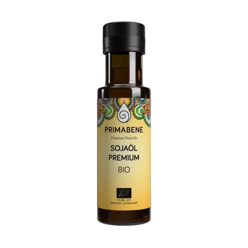 Primabene, Soja Öl Bio, PREMIUM - 100% Made in Austria - ideal für die asiatische Küche (1 x 100 ml)