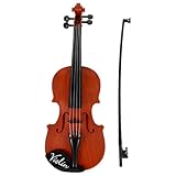 Toyvian 1 Set String Simulated Violin Toddler Violin Educational Violin Children Violin Toy Violin Statue Instrument Model Violin Lover Violin Model Realistic Violin Ornament Plastic, Brown