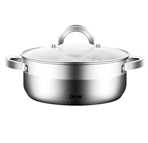 DMS 9-teiliges Topfset aus hochwertigem Edelstahl | Induktion | beschichtetes Kochset| Kochgeschirr | hochwertiges Küchenset | pflegeleicht | Stielkasserolle | Glas Deckel TSE2009C – Bild 5