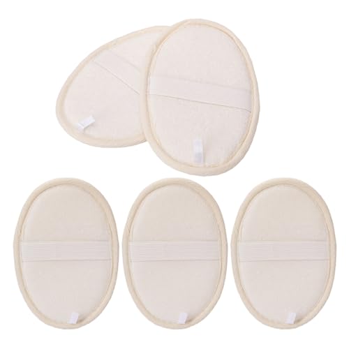 BESTYASH 5Pcs Bath Exfoliating Pad Rich Foaming Loofah Bath Scrubber Body Skin Quick Drying Easy to Use for Smooth Skin Care