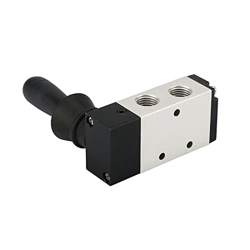 Électrovanne pneumatique 3/8" levier manuel 5 voies valve de commande air comprimé
