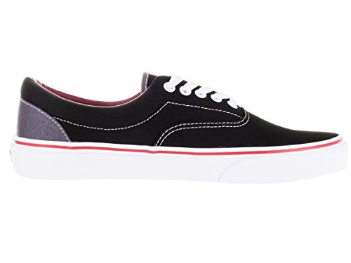 Vans Vans Unisex Era (Pop) Skate Shoe Black Rhubarb (9.5 D(M) US, Black Rhubarb)