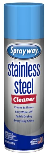Sprayway Water-Based Stainless Steel Cleaner, 15 Fl Oz (Pack...