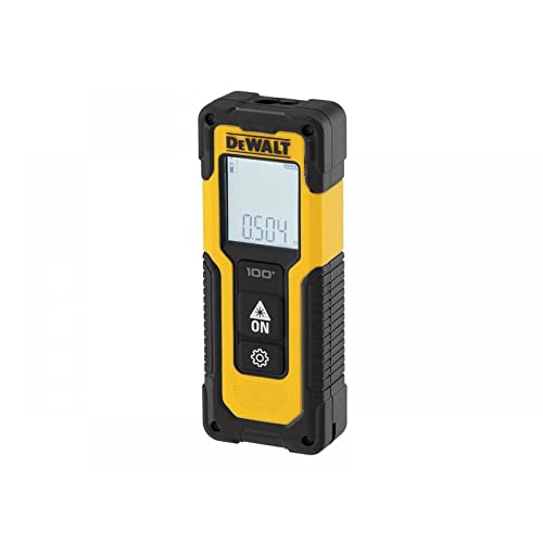 DeWalt DW055PL-XJ - Medidor de distancias Pocket, Mide hasta 16 m, Carga USB, Negro/Amarillo