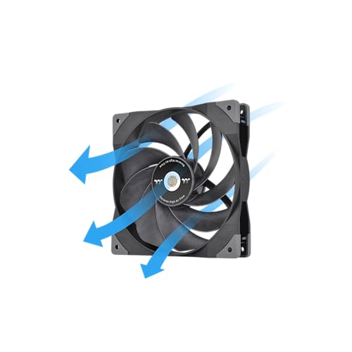 Image of Thermaltake SWAFAN GT14 PC Cooling Fan, 3 Types of Detachable Fan Blades, 6.4 Inches, High Pressure /High Air Flow /Reversed, Desktop Compatible