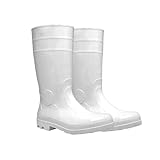 ATERET Footwear Protection White PVC Steel Toe Boot 100% Waterproof Lightweight and Durable Footwear For...