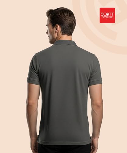 Image of Scott International T Shirt for Men | Polo T-Shirt for Man | Plain Casual Stylish | Half Sleeve | Mens Polyester Dry Fit Collar Polo Tshirts for Men, Quick Drying & Breathable Fabric, Gym Wear Tees