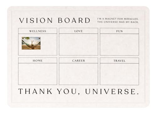 Vision Board Bulletin Board for Wall – 17x23 Minimalist Velvety