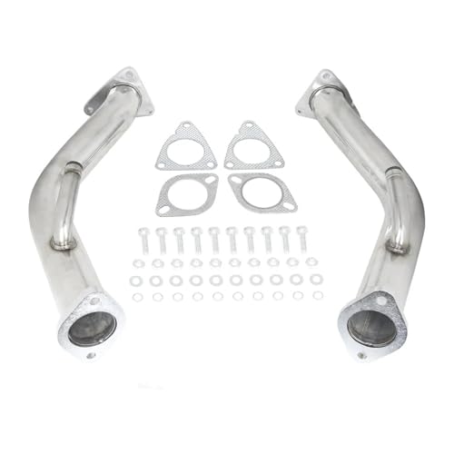 Pot d'échappement tube 2.5" inox Infiniti Q50 Q60 G37 berline et coupé