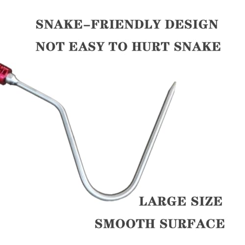 Image of 48'' Carbon Snake Hook Catcher Stick Tongs Grabber Reptile Pick-up Handling Tools, for Catching,Moving Snakes(2 Pack 2025 New Launch