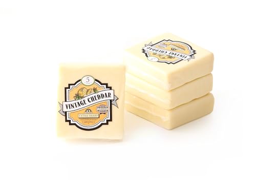 Aged White Cheddar Cheese - 5 Years | (4) 8