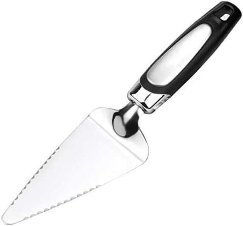 suchkawe Stainless Steel Pie Cake Slicer, Cake Spatula and Pie Pizza Server with Double Sides Serrated Edges