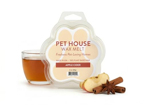 Image of One Fur All Pet House Scented Wax Melts for Warmer - Long-Lasting Pet Friendly Plant Based Soy Wax Melts - Apple Cider Pack of 2