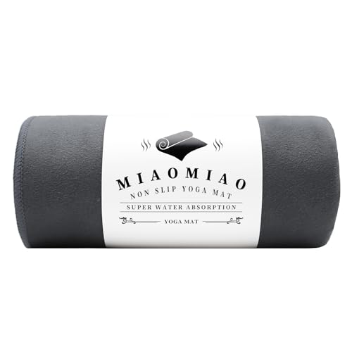 MIAOMIAO Non-Slip Hot Yoga Towel Set, Super Absorbent Microfiber in, 24.5" x 72" - Anti-Slip, Injury Free Design for Pilates, Yoga Mats, Exercise, and Fitness Gear
