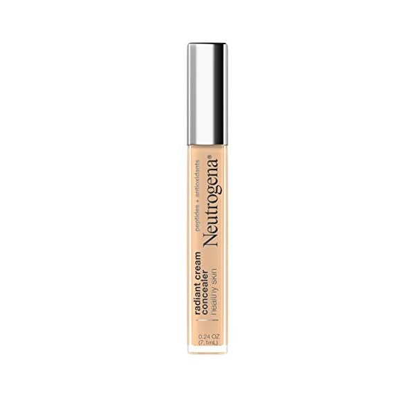Neutrogena-Healthy-Skin-Radiant-Brightening-Cream-Concealer-with-Peptides-Vitamin-E-Antioxidant-Lightweight-Perfecting-Concealer-Non-Comedogenic-Bisque-LightMedium-02-neutral-undertones-024-oz Neutrogena Healthy Skin Radiant Brightening Cream Concealer with Peptides & Vitamin E Antioxidant,Lightweight Perfecting Concealer,Non-Comedogenic,Bisque Light/Medium 02 neutral undertones,0.24 oz
