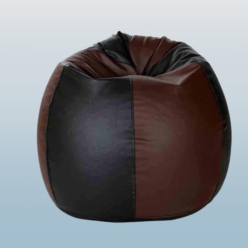 Bean Bag Cover, Brown and Black, XXXL Size, Leatherette Material-image-41