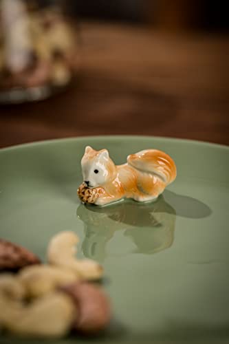 Dihoclub Cute Animal Ceramic Plates Set.the Dessert, Salad, Appetizer, Small Dinner Plate. Microwave, Oven, And Dishwasher Safe, Kitchen Porcelain Dish… (8 Inch, Cartoon,Bear,Fox,Squirrel) #TOP2