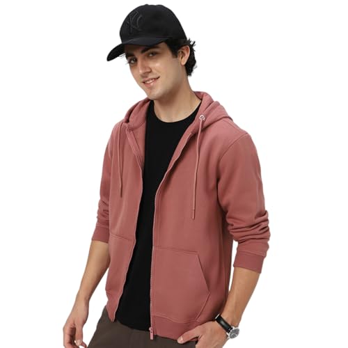 Image of Neostreak Men's Cotton Hooded Neck Zippered Sweatshirt