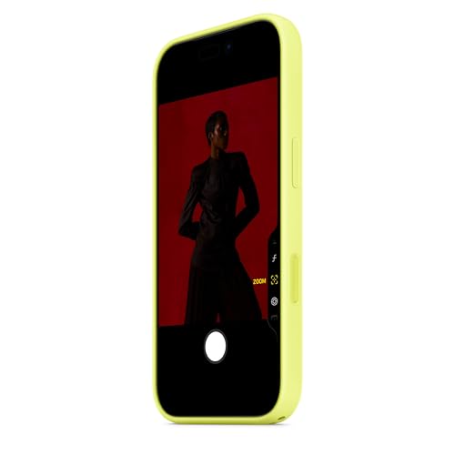Image of Apple iPhone 17 Pro Silicone Case with MagSafe - Neon Yellow 