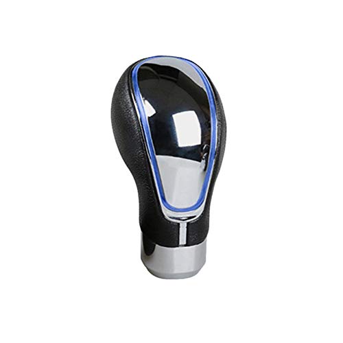 FancyU Car Gear Knob Shifter, Universal Car Gear Shift Knob with Touch Motion Activated Blue Red Colorful LED Light