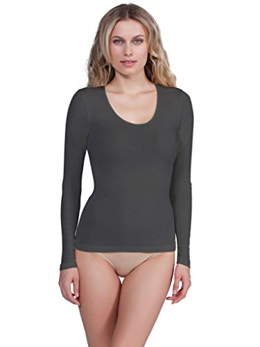 EGI ® Luxury Merino Wool Silk Women's Long Sleeve T-Shirt. Proudly Made in Italy.