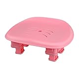 Ｚｉａｌｏｆｉ Booster Sitzhocker Bad Tragbarer Fußhocker Duschhocker Wannenhocker aus PET Material mit Rutschfestem Microdot-boden Und Schnelltrocknender, Rosa