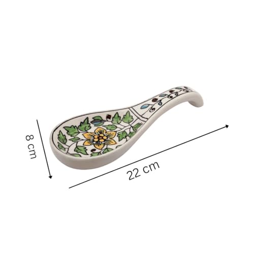 Image of Malaikah Ceramic Spoon Rest Pack of 4 for Home, Kitchen, Dining, Kitchen Decor & Gifting