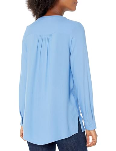 Amazon Essentials Women's Long-Sleeve Woven Blouse, French Blue, S - Image 3