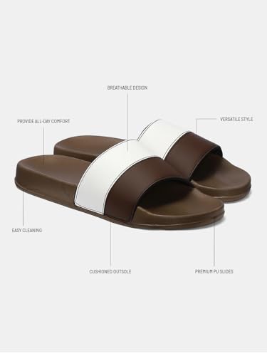 Image of hummel CAMP MEN COLOUR BLOCK SLIDERS Comfortable Cushioned Sole Arch Support Durable Lightweight Flexible Trendy Style Flip flops and Slippers Slides for Men Daily use Chappal