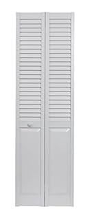 LTL Home Products SEALP30 Seabrooke PVC Louvered & Panel Interior Bifold Door, 78.625" x 29.5", White