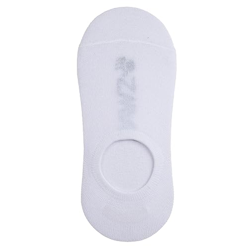 BEARPAW Pawz Women's No Show Liner Socks - 6 Pack Invisible Thin Ultra Low Loafer Hidden Liner Socks for Women, White