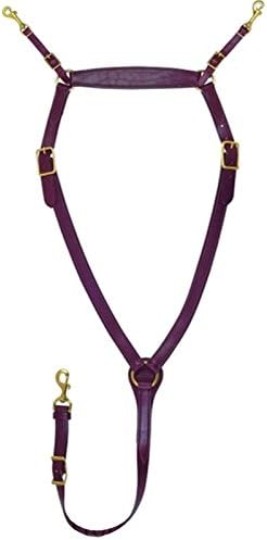 Tucker Montreal Breast Strap w/Brass Cob Brown