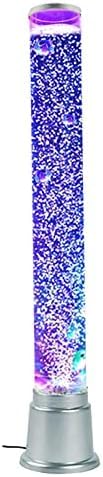 Lámpara de Pie Pez Burbuja 3,3 Pies, Lámpara de Lava con Tubo de Agua para Acuario Falso, Luz Nocturna LED USB 7 Colores, Regalo para Niños y Adultos, TDAH, Autismo