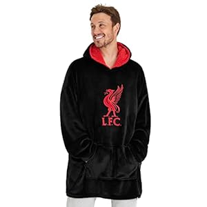 Liverpool F.C. Oversized Hoodie Blanket For Men, Official Football Gifts