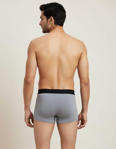 Image of James & Harper Men's Trunk Underwear with Branded Waistband Pure Cotton Ultrasoft Waistband Pack of-2 (L-Size 90cm)