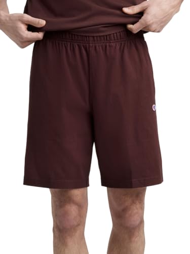 Image of Champion Men's Lounge Shorts, Standard Fit, 9 Inch Inseam, Lightweight 100% Cotton, Available in Regular and Big & Tall
