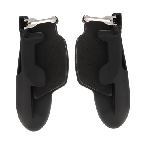 HOMSFOU Controlador de Juego para Tableta Compatible con Dispositivos Móviles, Activador Ajustable Botones Metálicos, Accesorio para Juegos Móviles, Diseño Ergonómico y Compacto, Color Negro