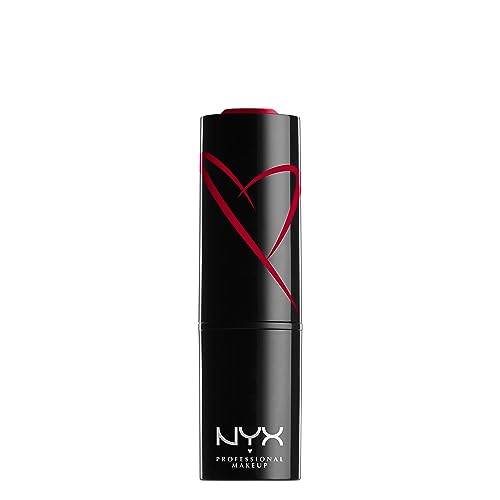 NYX Professional Makeup Shout Loud Satin Lipstick, Ultra-Saturated Colour, Vegan Formula, Wife Goal
