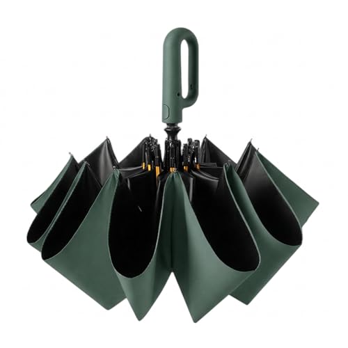 折りたたみ傘 逆折り式 ワンタッチ 自動開閉 大きい 105cm 10本骨 晴雨兼用 UVカット UPF50+ 遮光 遮熱 撥水 耐風 丈夫 カラビナ付き 持ち運び便利 メンズ レディース 傘 梅雨対策 台風対策