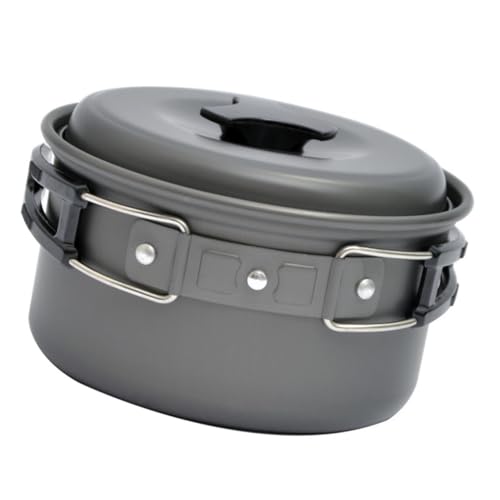 Mipcase Olla Plegable para Camping Resistente Altas Temperaturas Antideslizante y Ligera para Senderismo y Picnic al Aire Incluye Bolsa de Malla para Fácil Transporte