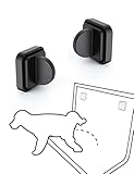 Dog Pee Pad Holder Potty Training Pad Magnetic Wall Holder for Leg-Lifting Dogs & Canine Urine Marking Strong Magnets No More Slipping Pee Pads Fit for Any Size of Puppy Pee Pads (Black)