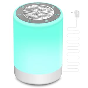 Sound Machine,White Noise Machine for Baby with Night Light, 32 High Fidelity Sounds,Plug in,5 Timers & Memory Feature, Noise Machine for Baby Kids Adults,Home
